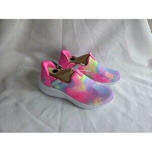 Skechers S Sport Baily Step in Sneakers - Tie Dye - GIRLS size 2 - NEW